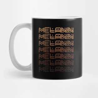 Melanin shades africa lettering Mug